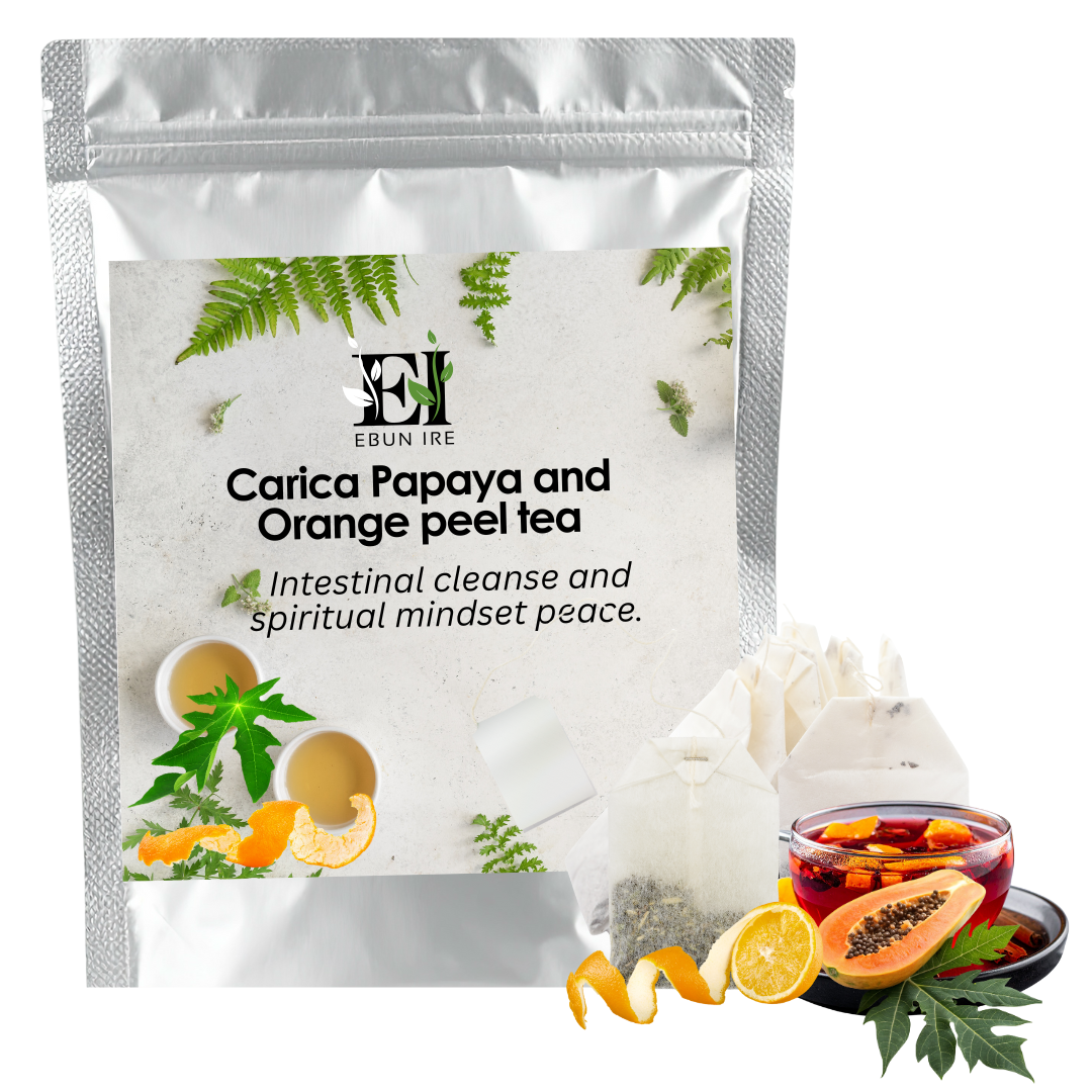 Carica Papaya and Orange peel tea spiritual cleanse
