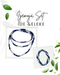 Iyemojá Set of Eleke and Ide Glass Beads Ifa Spiritual Protection Orisa Bracelet and Necklace Yemaya