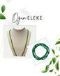 Eleke of Ogun Glass Beads Ifa Religion Babalawo Isese Tradition Necklace Orisa Protection