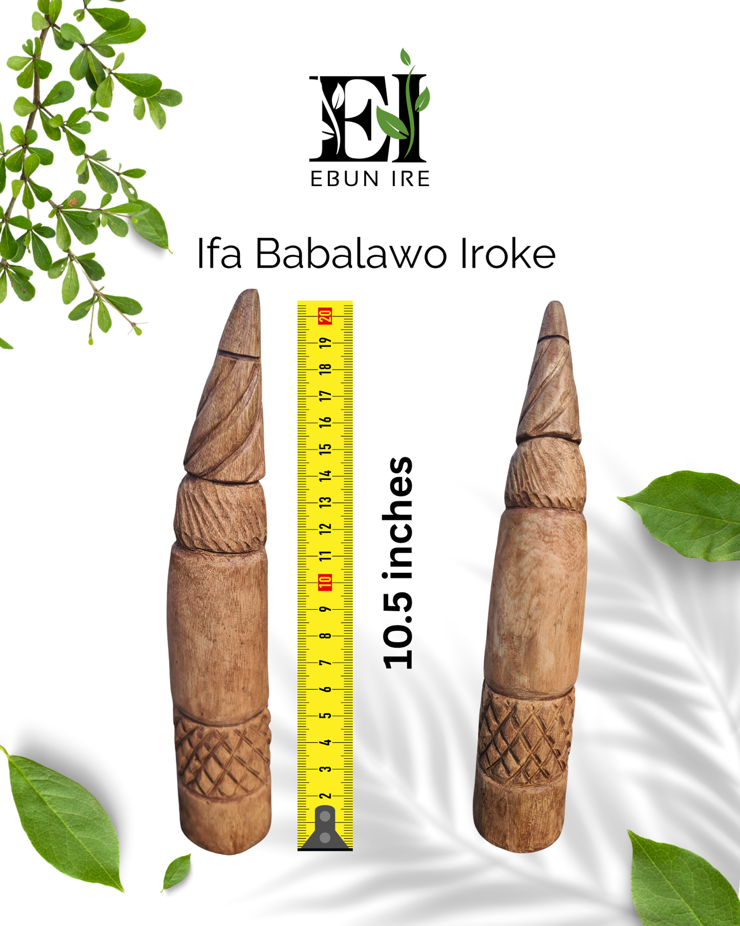 Iroke Ifa tapper Babalawo propitiation tool Campana de Orula Hand made