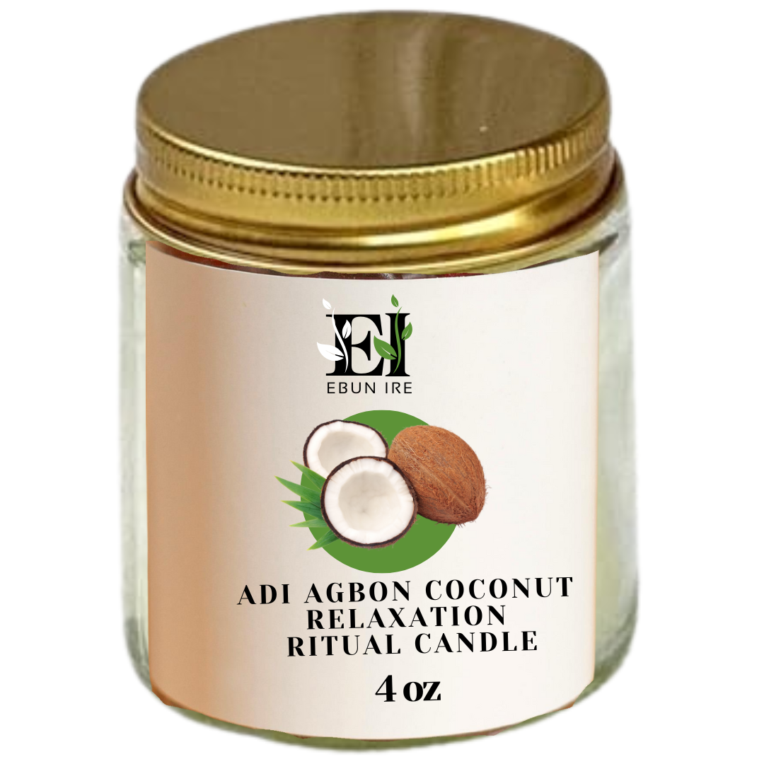Adi Agbon Coconut  Relaxation  Ritual Candle