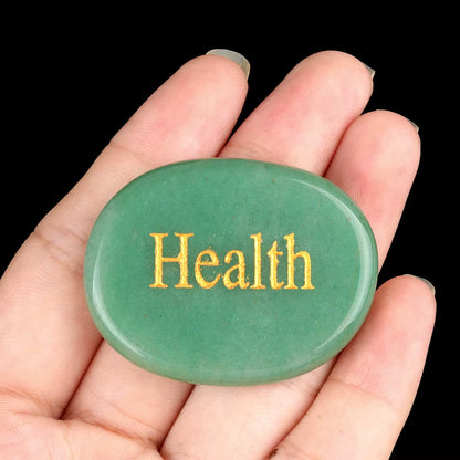 Blessing stones with Spiritual Intention Natural Stone Crystal Engraved