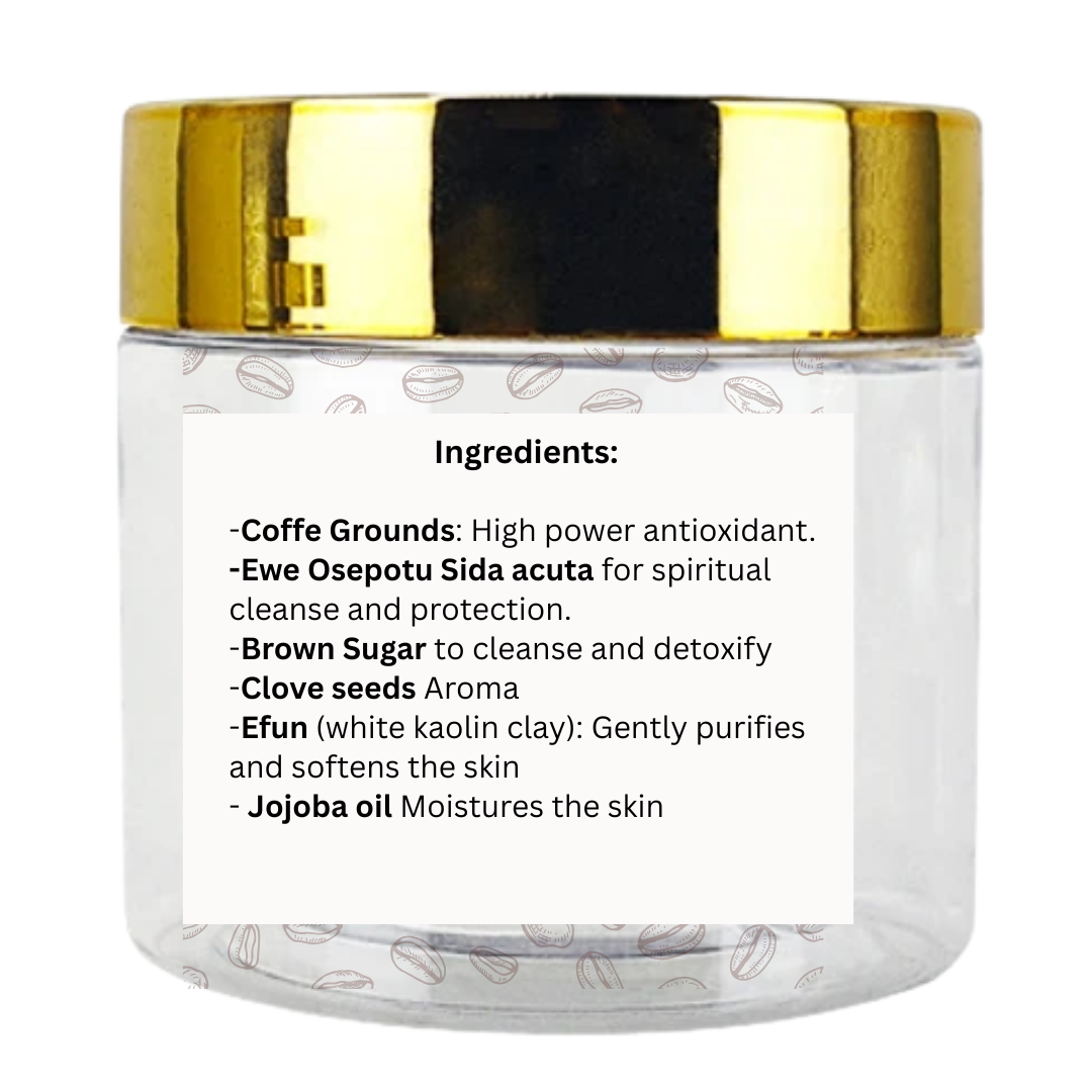 Coffee scrub   body and  spiritual cleanse 5oz